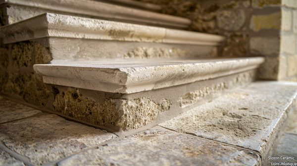 Nez de marche en grès cérame sur mesure en Loire-Atlantique